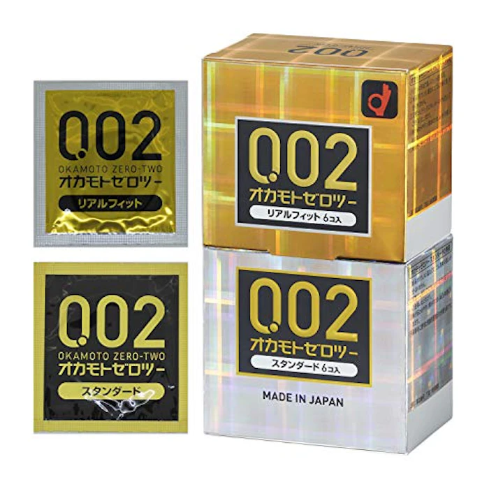 オカモト OKAMOTO オカモトコンドームズ オカモトゼロツー0.02 アソート(リアルフィット6コ入+スタンダード6コ入) ジェル多め ポリウレタン (PU) 2枚目