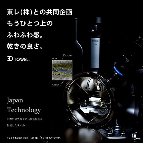 タオル研究所 【Amazon.co.jp限定】 タオル研究所 [スピードドライ 3D] #009 フェイスタオル ミラノホワイト 5枚セット 東レ共同企画 吸水 速乾 耐久性 耐洗濯性 [毛羽レス] 省エネ サステナブル 【選べる5色】 2枚目