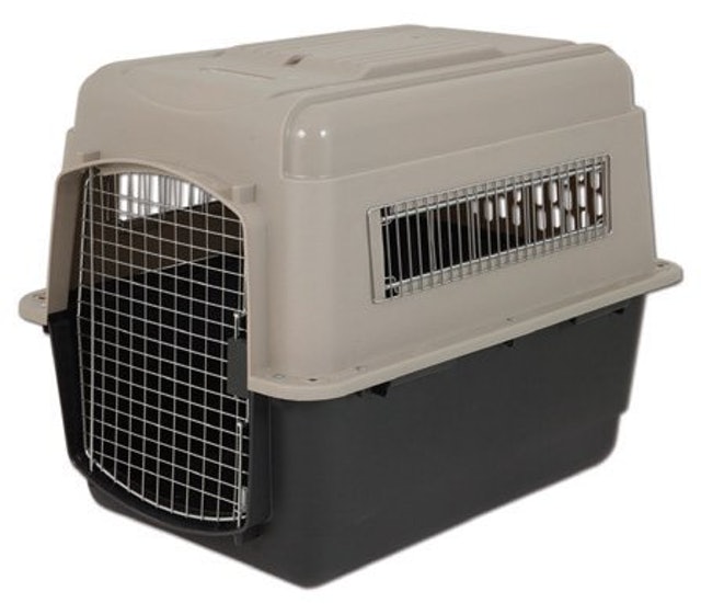 ペットメイト 輸送犬舎 バリケンネルウルトラ300　TAUPE/BLACK 1枚目