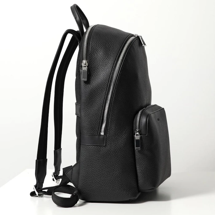 HUGO BOSS イタリアンレザー バックパック 7枚目