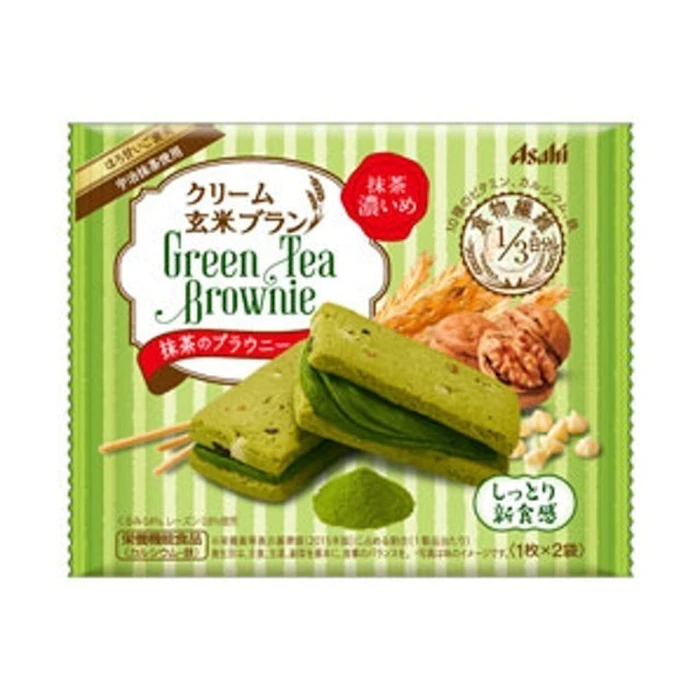 アサヒグループ食品 クリーム玄米ブラン 抹茶のブラウニー 6袋セット 4枚目