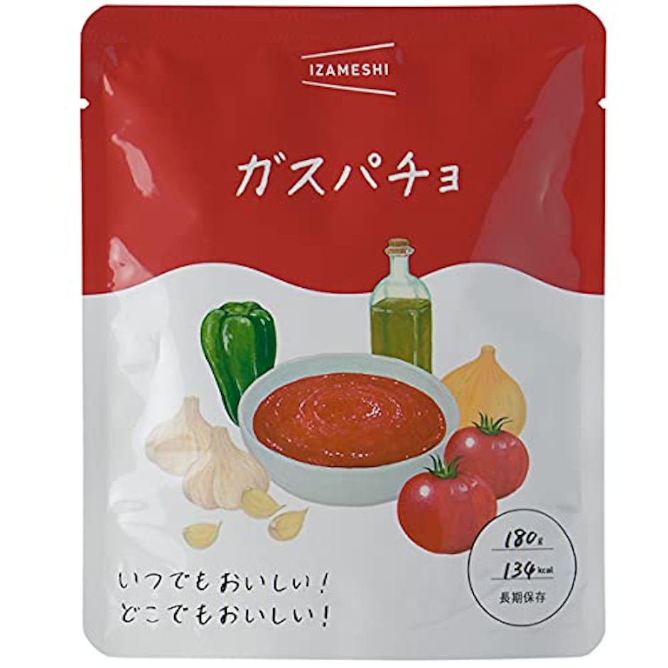 杉田エース株式会社 IZAMESHI(イザメシ) ガスパチョ 1ケース 10個入り (長期保存食/3年保存/スープ) 1枚目