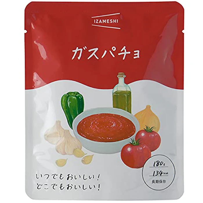 杉田エース株式会社 IZAMESHI(イザメシ) ガスパチョ 1ケース 10個入り (長期保存食/3年保存/スープ) 1枚目