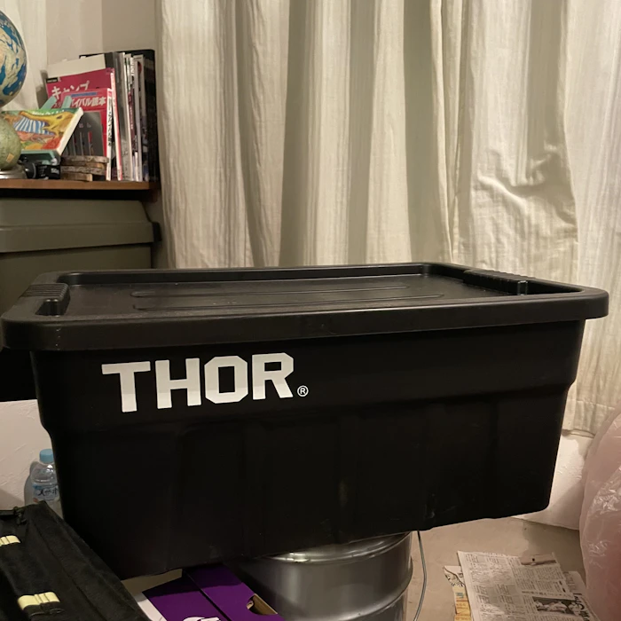 コンテナボックス 蓋付き 収納ボックス ストレージボックス 収納box Thor Large Totes With Lid 53L 1枚目