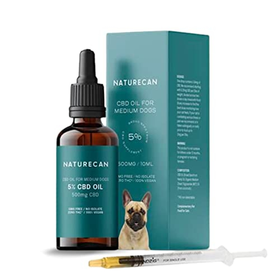 Naturecan Naturecan 中型犬用 5% CBDオイル 10ml CBD500mg サプリメント 健康食品 ブロードスペクトラム THCゼロ保証 ビーガン ペット 1枚目