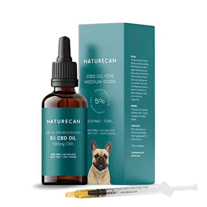 Naturecan Naturecan 中型犬用 5% CBDオイル 10ml CBD500mg サプリメント 健康食品 ブロードスペクトラム THCゼロ保証 ビーガン ペット 1枚目