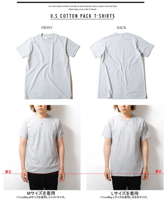 FRUIT OF THE LOOM Tシャツ 2枚セット パックTシャツ メンズ 4枚目