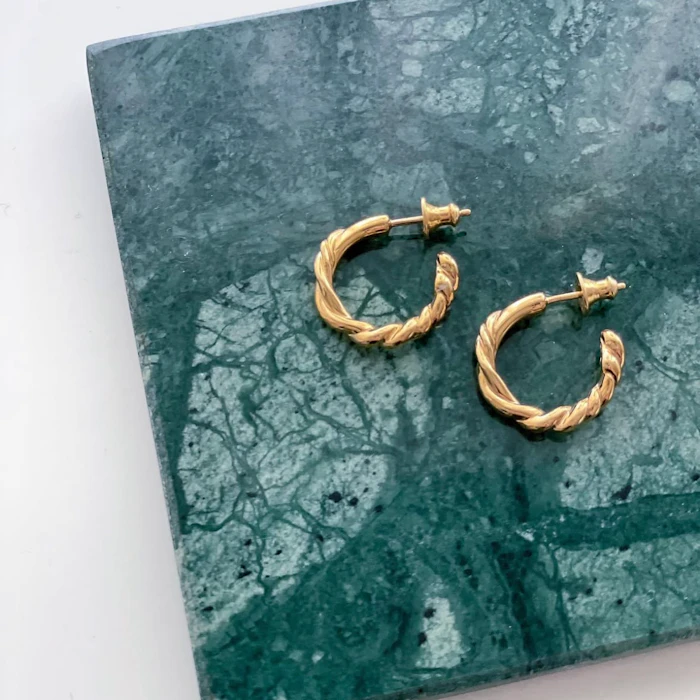 Roots Earrings / Gold 2枚目