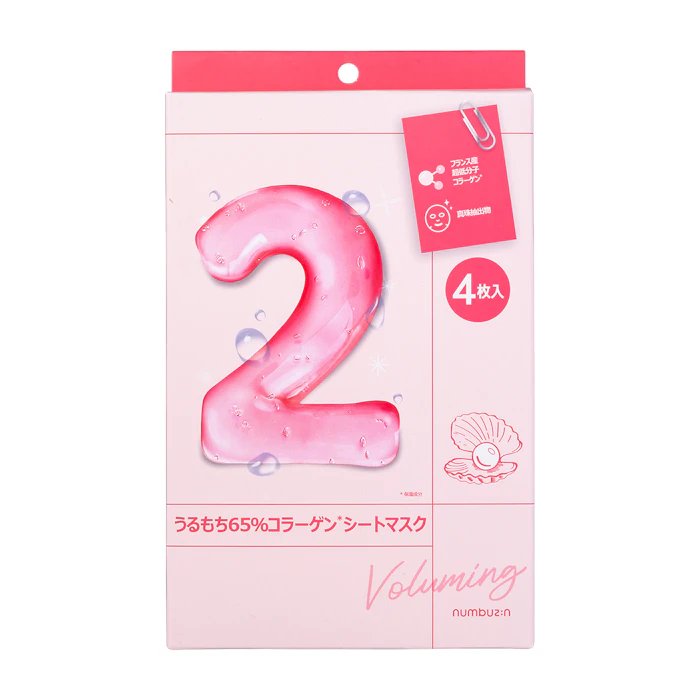 ナンバーズイン 2番 うるもち65%コラーゲンシートマスク 1枚目