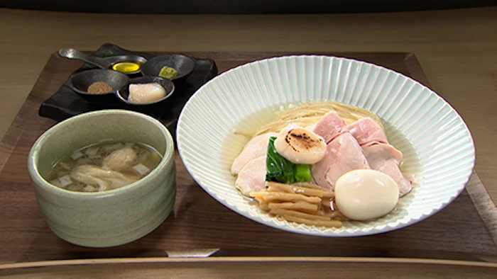Tokyo Style Noodle ほたて日和 特製昆布水つけ麺白 1枚目
