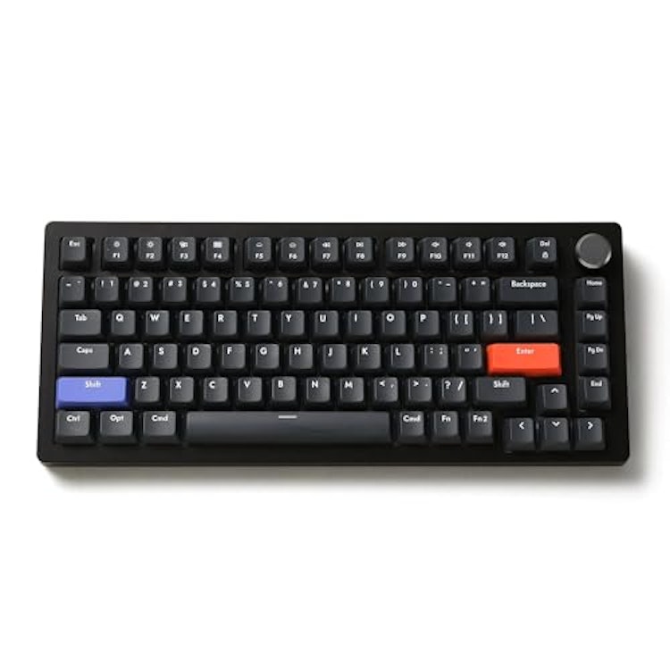 DrunkDeer DrunkDeer A75 ラピッドトリガーキーボード 超高速磁気リニアスイッチ RGBバックライト メカニカル ゲーム用 コンパクト82キー 有線USB ノブ付属 TKL ゲーミング ゲーム用 磁気スイッチ RGB ノブ付き ゴースト防止 こぼれ防止 ブラック 安心の国内サポート 1枚目