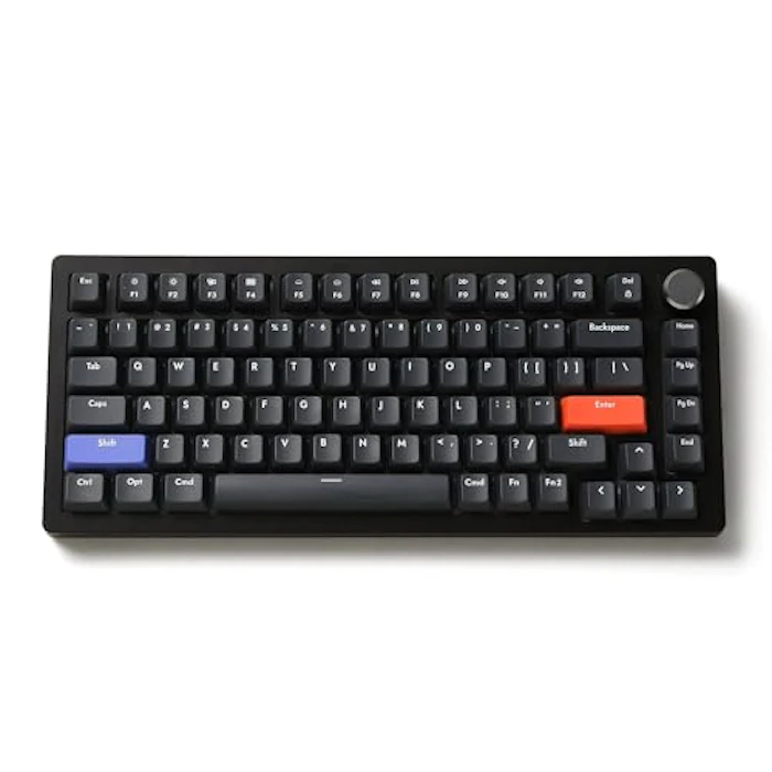 DrunkDeer DrunkDeer A75 ラピッドトリガーキーボード 超高速磁気リニアスイッチ RGBバックライト メカニカル ゲーム用 コンパクト82キー 有線USB ノブ付属 TKL ゲーミング ゲーム用 磁気スイッチ RGB ノブ付き ゴースト防止 こぼれ防止 ブラック 安心の国内サポート 1枚目