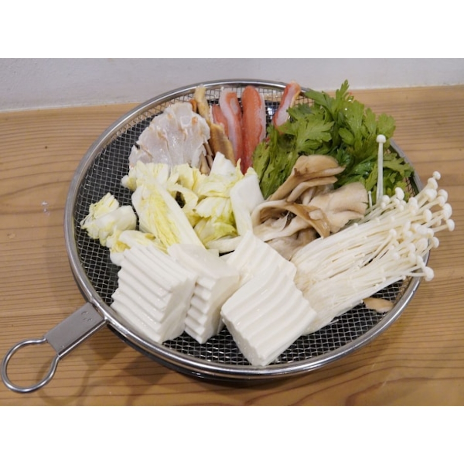 Three Snow 新越ワークス/ざる屋のステンレス盆ざる 大小セット 3枚目