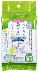 スーパーキャット スーパーキャット (Super Cat) らくらく涙やけケアシート プレミアム 30枚入り 1枚目