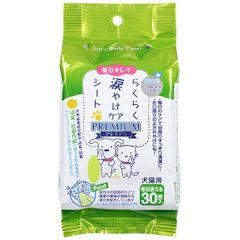 スーパーキャット スーパーキャット (Super Cat) らくらく涙やけケアシート プレミアム 30枚入り 1枚目