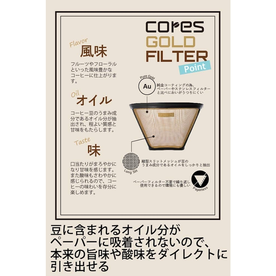 大石アンドアソシエイツ Cores 5カップ コーヒーメーカー C301WH 6枚目