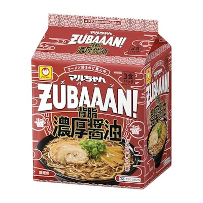 東洋水産 マルちゃんZUBAAAN! 背脂濃厚醤油 3食パック 1枚目