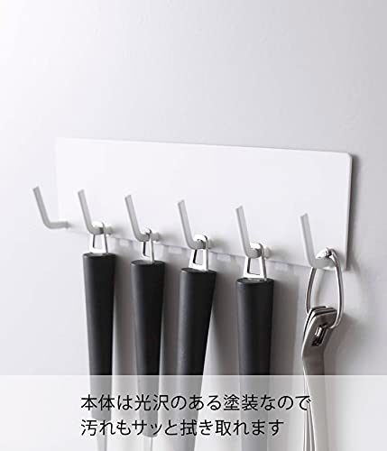 山崎実業 マグネットキッチンツールフック タワー 6枚目