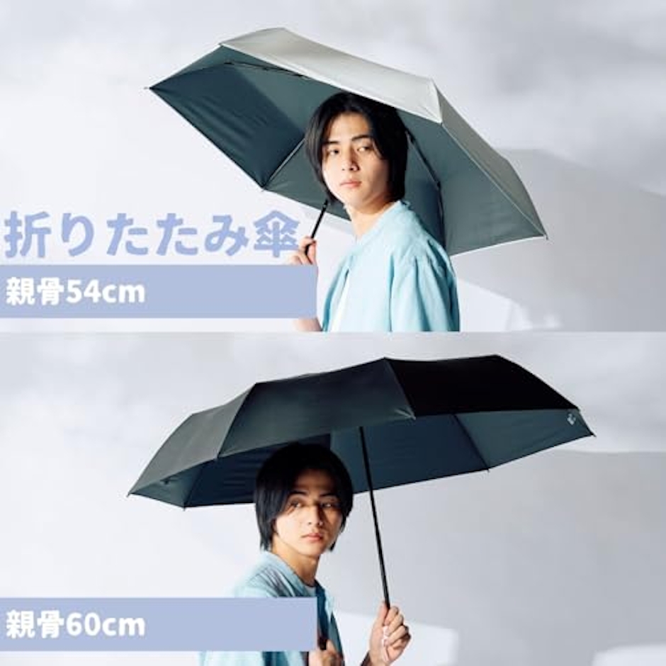 エスタ フロータス超撥水晴雨兼用折りたたみ傘60cm 7枚目