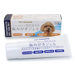 ペットパラダイス ペットパラダイス ぺティソワン なた豆 入り 歯磨き ジェル ミルク味 998-55240 1枚目