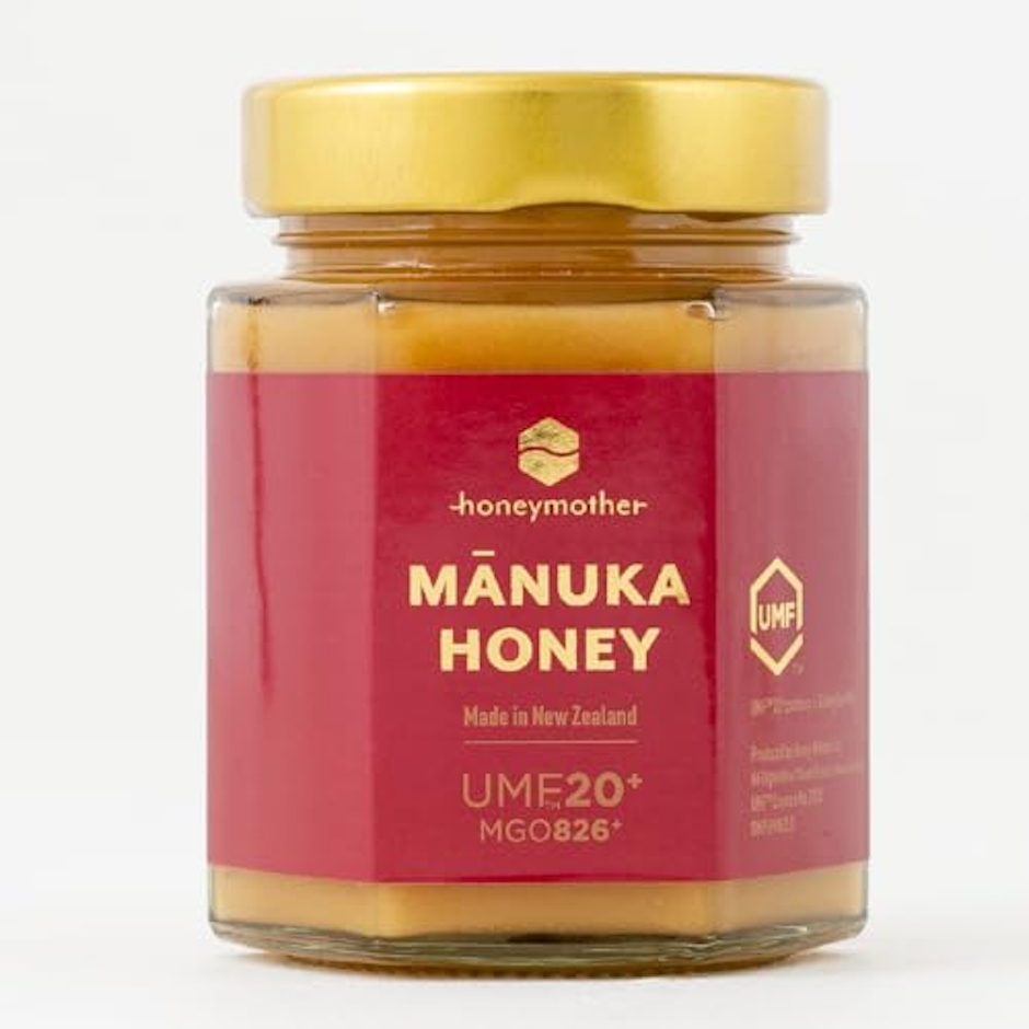 マヌカハニー UMF20+ 250g 【 正規品 UMF協会認定 残留農薬検査合格 】 瓶 ニュージーランド産 無農薬 ハニーマザー 高級 快気祝い (1個) 1枚目
