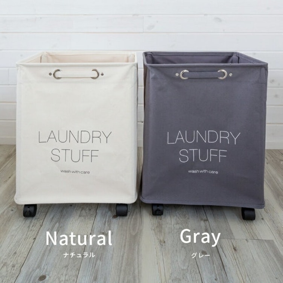 Laundry キャスター付きランドリーバスケット 5枚目
