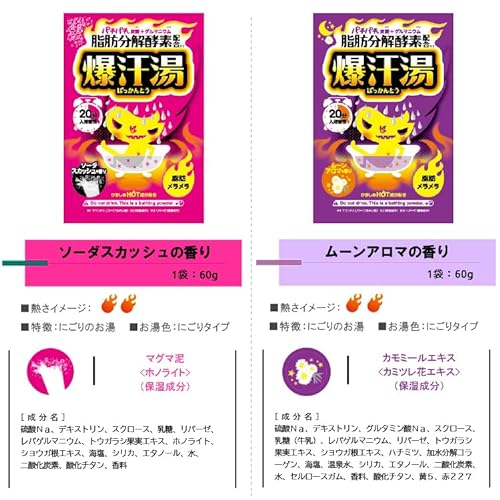 爆汗湯 5種類×2包セット(全10包) アソート 60g ※種類は選べません 5枚目