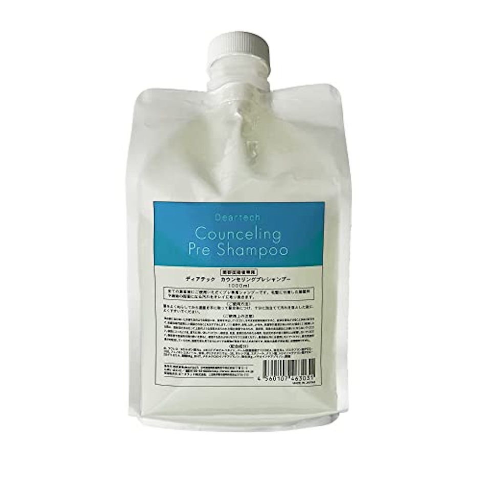 deartech(ディアテック) カウンセリング プレシャンプー 1000ml 薄黄色 詰替え用 1枚目