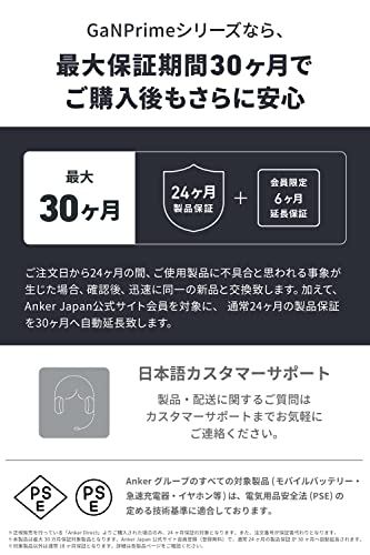 Anker Anker 615 USB Power Strip (GaNPrime 65W)（USBタップ 電源タップ AC差込口 2口 USB-C 2ポート USB-A 1ポート 延長コード 0.9m）【PSE技術基準適合/USB Power Delivery対応】 iPhone iPad Pro MacBook Pro Android 各種 その他機器対応（ホワイト） 6枚目
