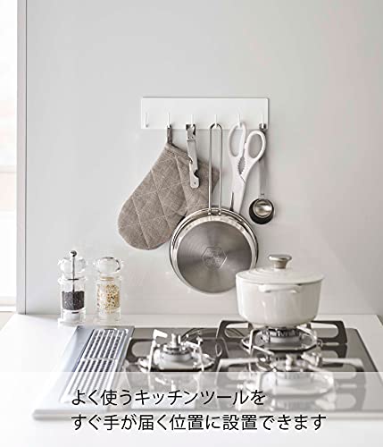 山崎実業 マグネットキッチンツールフック タワー 4枚目