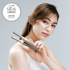 リファ 正規取扱店 リファ フィンガーアイロン ST 6 シャンパンゴールド ( ヘアアイロン ミニ ReFa FINGER IRON ST 6 ストレートアイロン 充電式 RE-BL-04A 女性 贈り物 ギフト プレゼント 誕生日 夏ギフト 梅雨 うねり 人気 正規品 送料無料 ) 1枚目