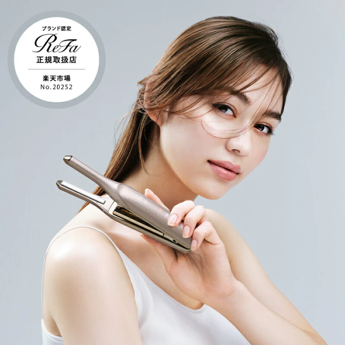 リファ 正規取扱店 リファ フィンガーアイロン ST 6 シャンパンゴールド ( ヘアアイロン ミニ ReFa FINGER IRON ST 6 ストレートアイロン 充電式 RE-BL-04A 女性 贈り物 ギフト プレゼント 誕生日 夏ギフト 梅雨 うねり 人気 正規品 送料無料 ) 1枚目