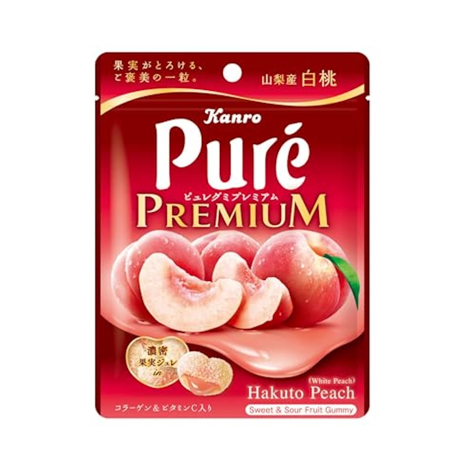 カンロ ピュレグミプレミアム 山梨産白桃 1枚目