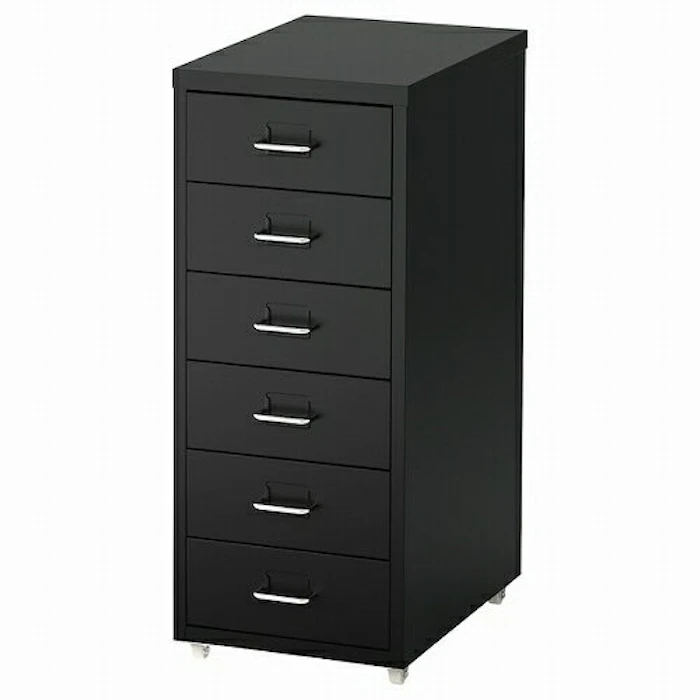 IKEA IKEA イケア 引き出しユニット キャスター付き ブラック 黒 28x69cm d00341971 HELMER ヘルメル インテリア雑貨 収納家具 チェスト 引き出し収納 おしゃれ シンプル 北欧 かわいい オフィス 1枚目