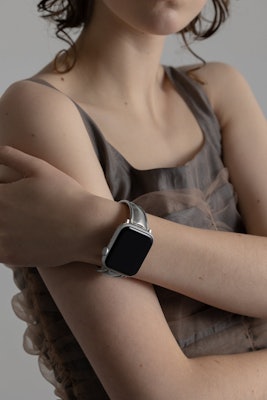 h'eres Apple Watch vintage - like silver band 3枚目