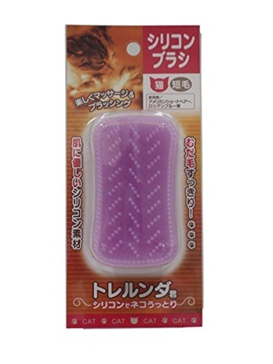 シンカ シリコンブラシ トレルンダ君 猫用 短毛 1枚目