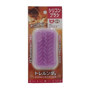 シンカ シリコンブラシ トレルンダ君 猫用 短毛 1枚目