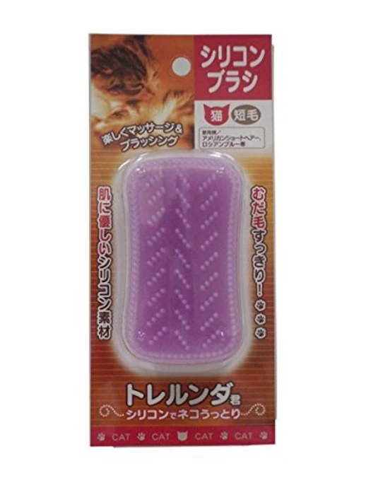 シンカ シリコンブラシ トレルンダ君 猫用 短毛 1枚目
