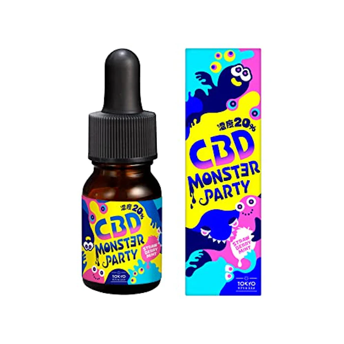 TOKYOサプリ CBD モンスターパーティー 高濃度20% 2000mg 6冠達成 日本製 特殊CBDディストレート採用 CBN CBG CBDA ストロベリーミント味 10ml CBDオイル TOKYOサプリ 1枚目