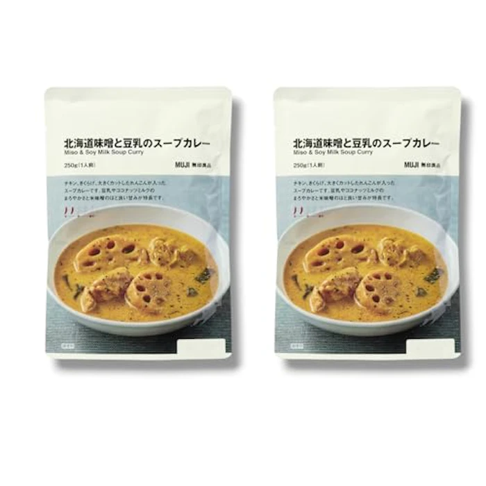 良品計画 味噌と豆乳のスープカレー 1枚目