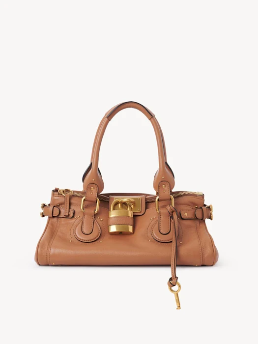 Chloé グレインレザー製Paddingtonバッグ Mustang Brown 1枚目