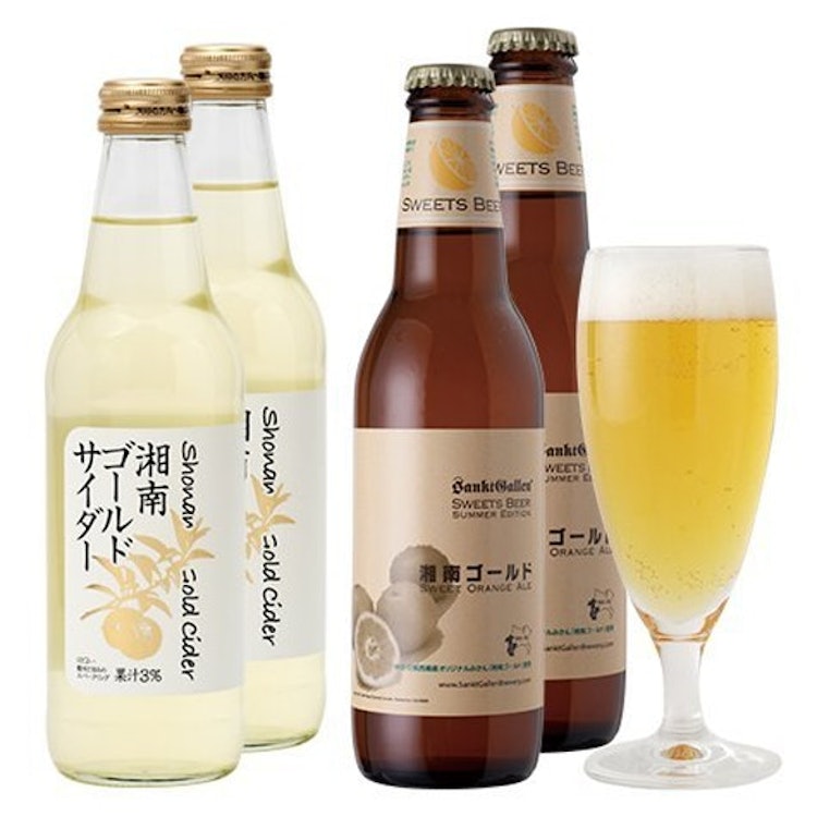 元祖地ビール屋サンクトガーレン 湘南ゴールドビール&サイダーセット B00W1YE5FO 1枚目
