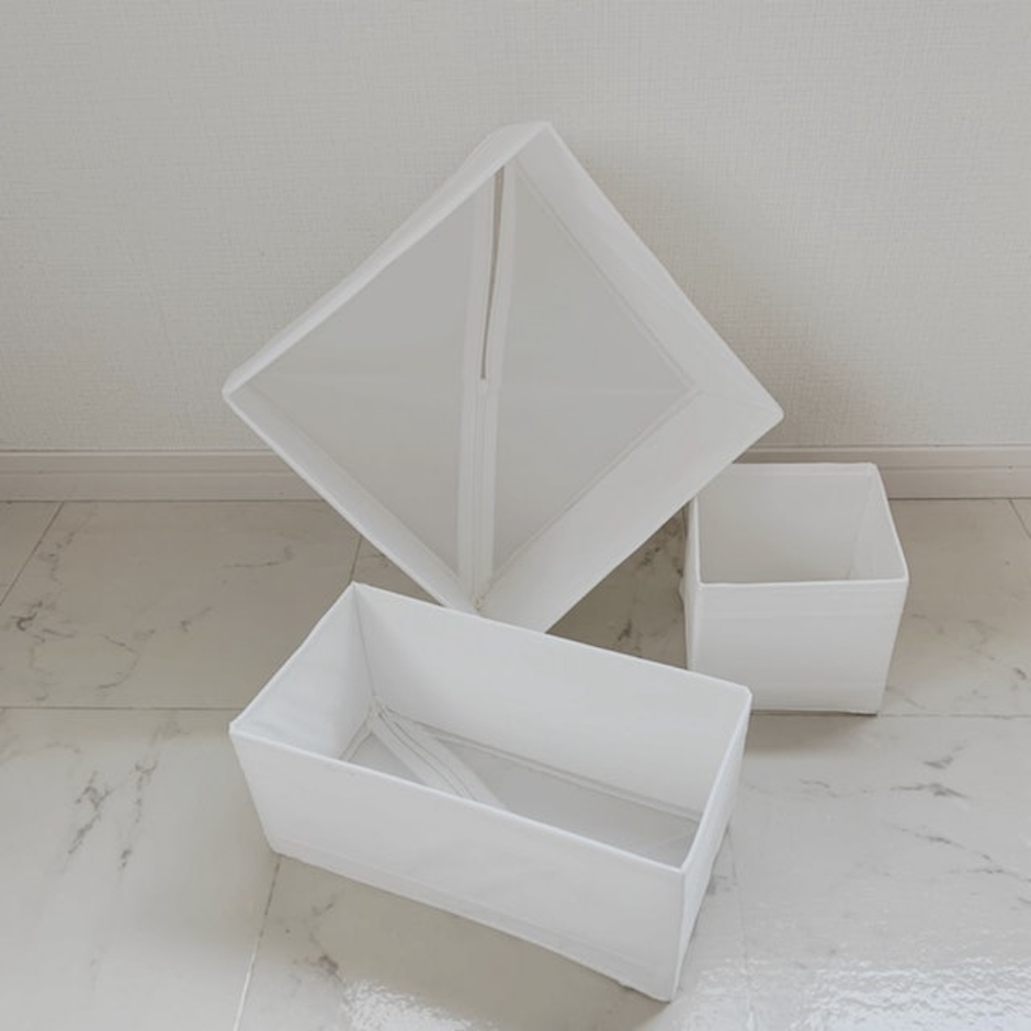 IKEA SKUBB ボックス6点セット ホワイト 80192632 3枚目