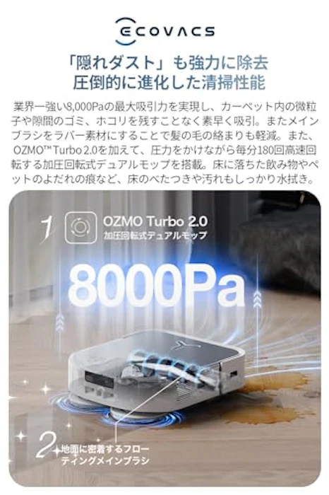 エコバックス DEEBOT X2 OMNI 4枚目