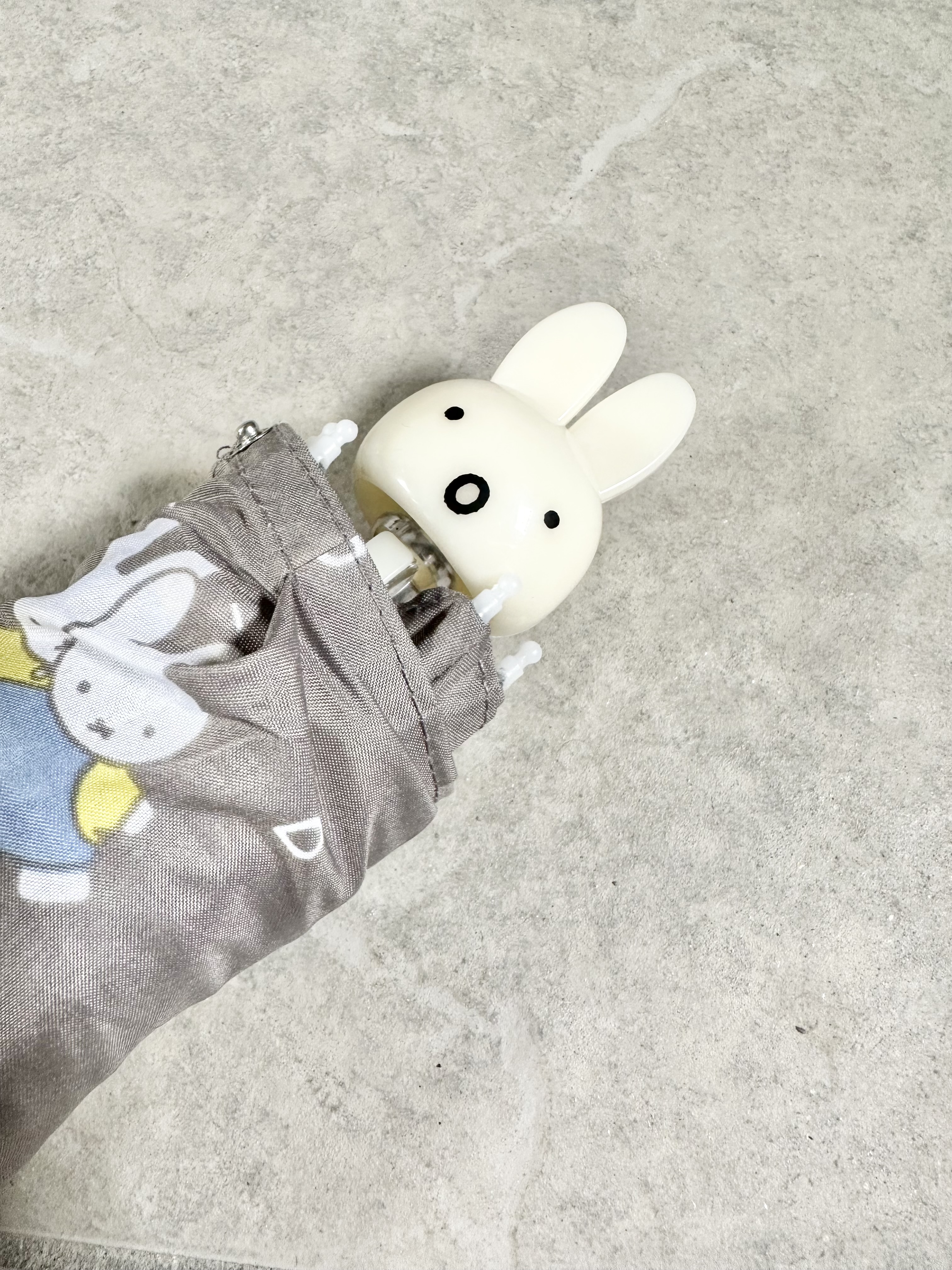 ミッフィー miffy 折りたたみ 傘 レディース キッズ 55cm 手開き 軽量 耐風 雨傘 ミニ コンパクト 子供 ジュニア ボリス  2枚目