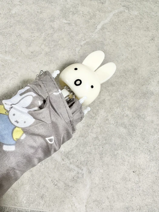 ミッフィー miffy 折りたたみ 傘 レディース キッズ 55cm 手開き 軽量 耐風 雨傘 ミニ コンパクト 子供 ジュニア ボリス 2枚目