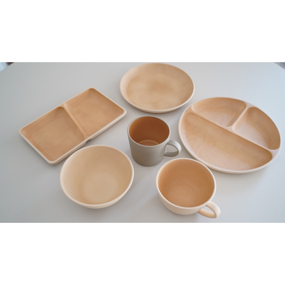 EARTH COLOR ボウル 丸型 割れない 食器 抗菌加工 耐熱 軽量 軽い 北欧 木目 おしゃれ アースカラー レンジ対応 食洗機対応 丸 スタッキング お椀 皿 お皿 取り皿 小鉢 サラダボウル シリアルボウル EARTH COLOR アースカラー 抗菌ボウル おうちカフェ インスタ映え 4枚目