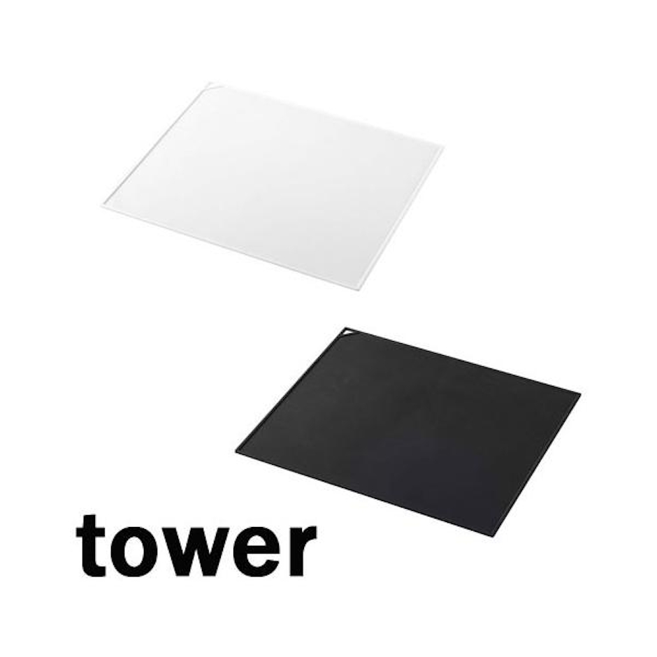 山崎実業 電子レンジ庫内汚れ防止シリコンマット タワー/tower ホワイト/05039 ブラック/05040【山崎実業/YAMAZAKI】 2枚目