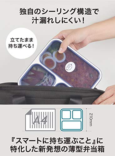 シービージャパン CBJAPAN シービージャパン 弁当箱 クリアブラック 薄型 フードマン 800ml DSK 3枚目