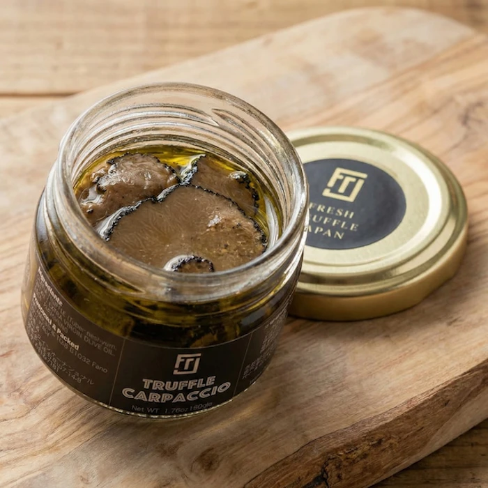 FRESH TRUFFLE JAPAN 黒トリュフスライスのオイル漬け 1枚目